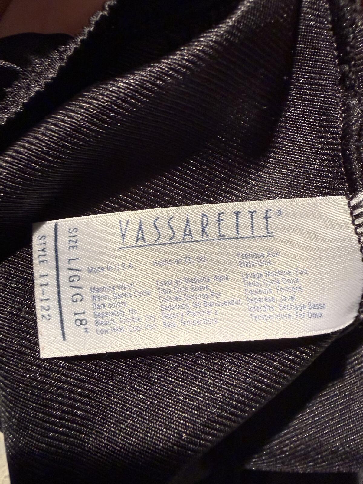 Vasserette Black Half Slip Petticoat with Elastic Waistband