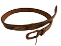 Brown Leather and Woven Belt
