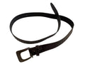 Brown Crocodile Pattern Leather Belt with Engraved Buckle