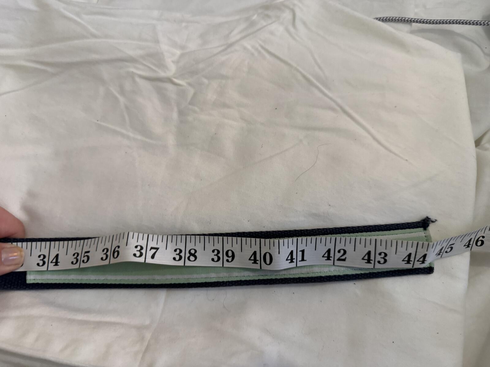 Vineyard Vines Light Green and Navy Canvas Belt with Whale