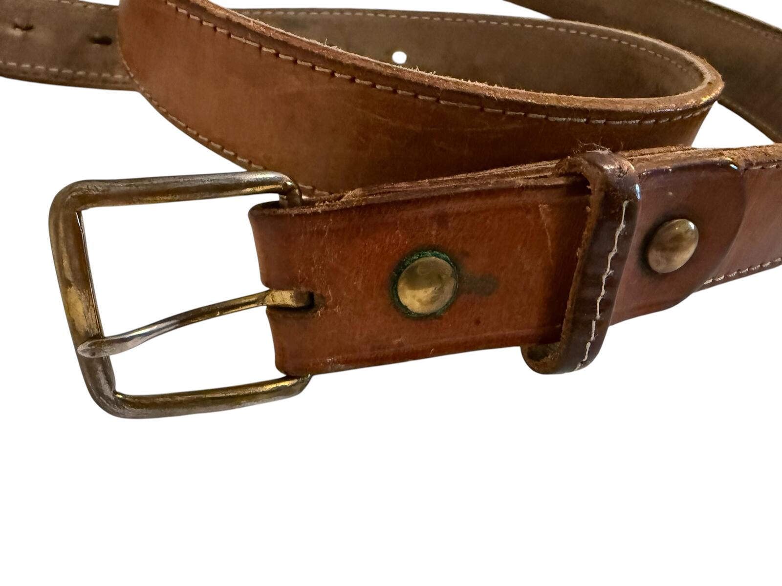 Tauris Leathers Brown Leather Belt