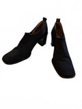 Donald J Pliner Black Leather Block Heel Shoes