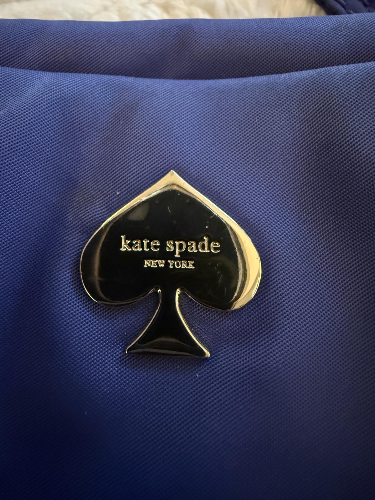 Kate Spade Navy Blue Nylon Tote Bag