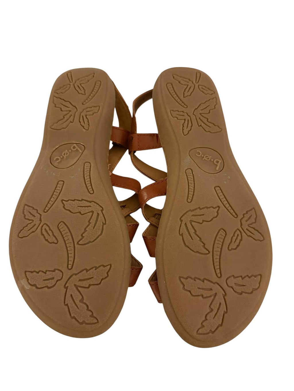 B.O.C. Brown Strappy Flat Sandals