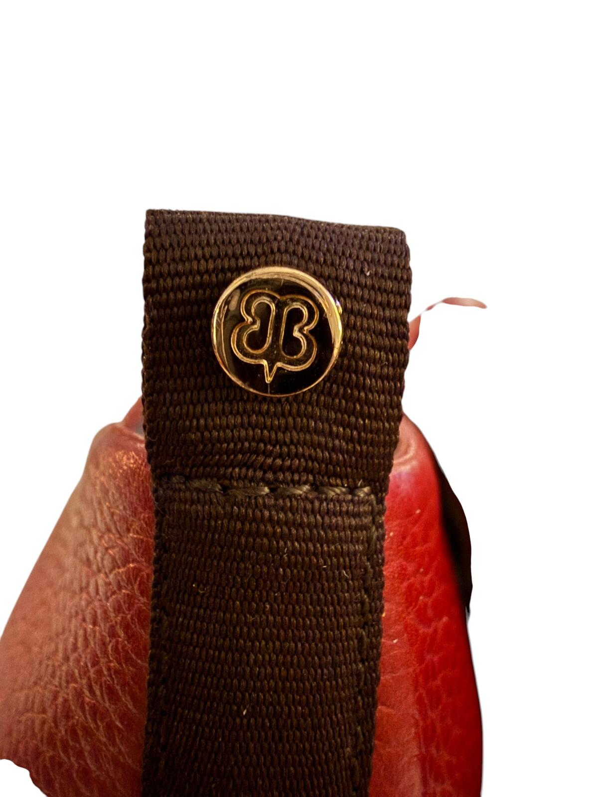 Betabrand Red Leather Wedge Heels with Heel Pull Tab