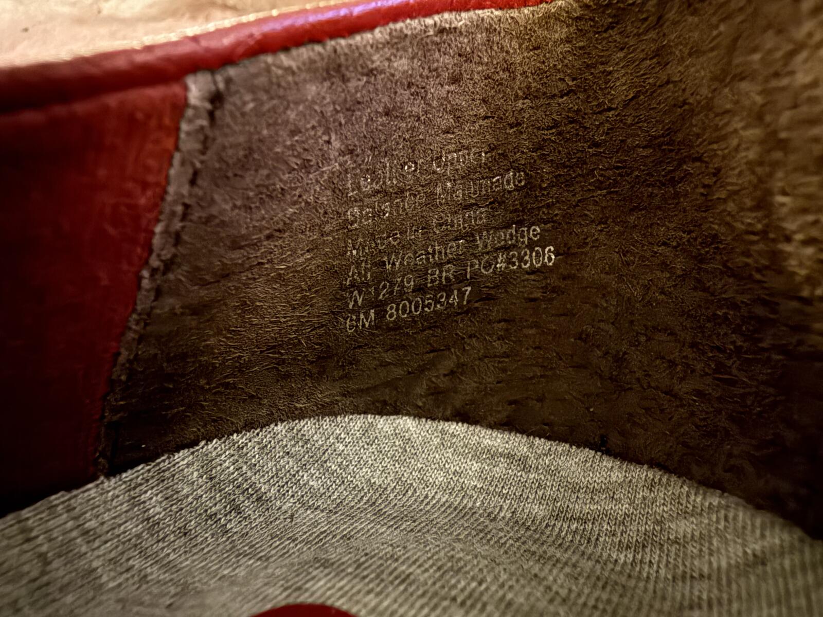 Betabrand Red Leather Wedge Heels with Heel Pull Tab