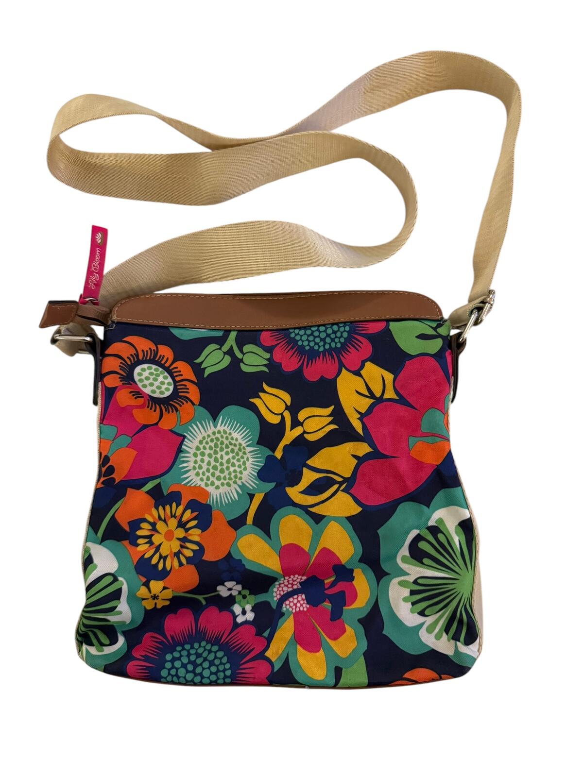 Lily Bloom Floral Crossbody Bag with Adjustable Strap
