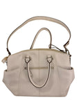 Tignanello Cream Leather Shoulder/Handbag with Side Pockets