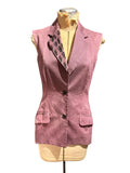 Bohemian Society Sleeveless Pink Blazer Vest