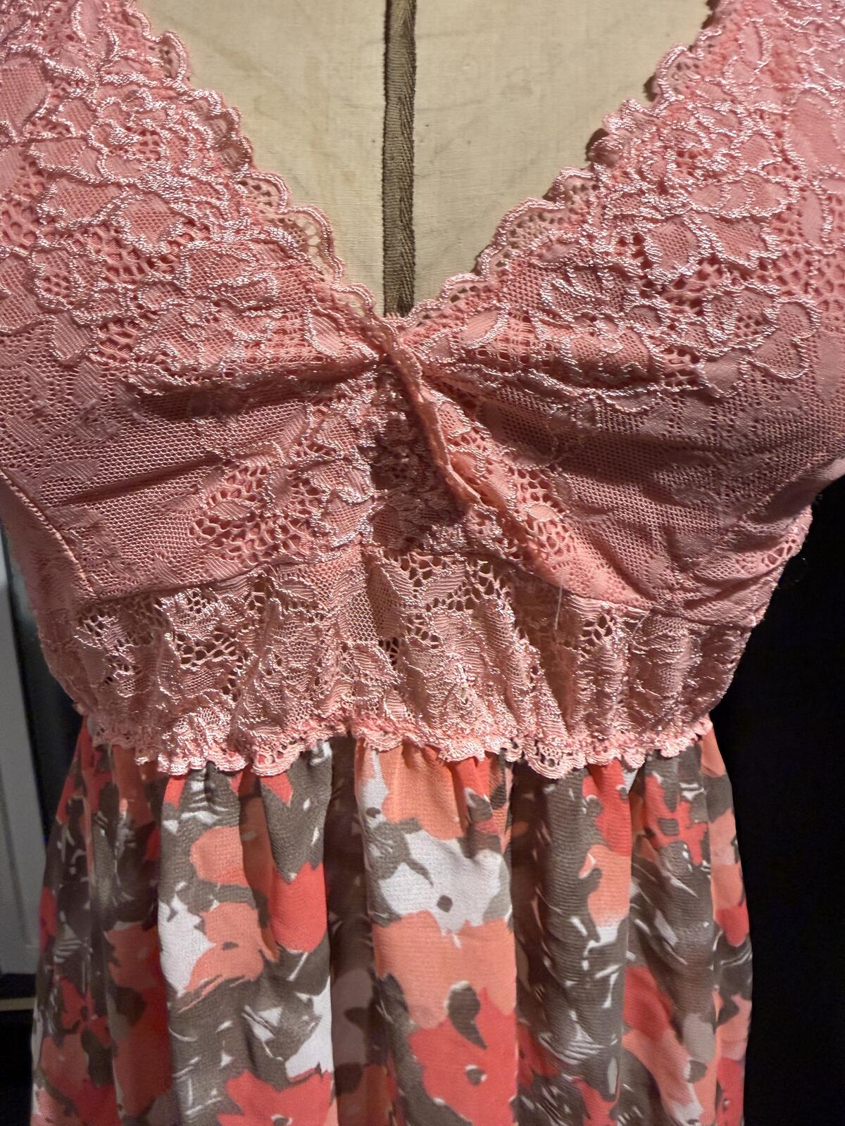 Chanteuse Intimates Floral Pattern Lingerie with Lace Bodice