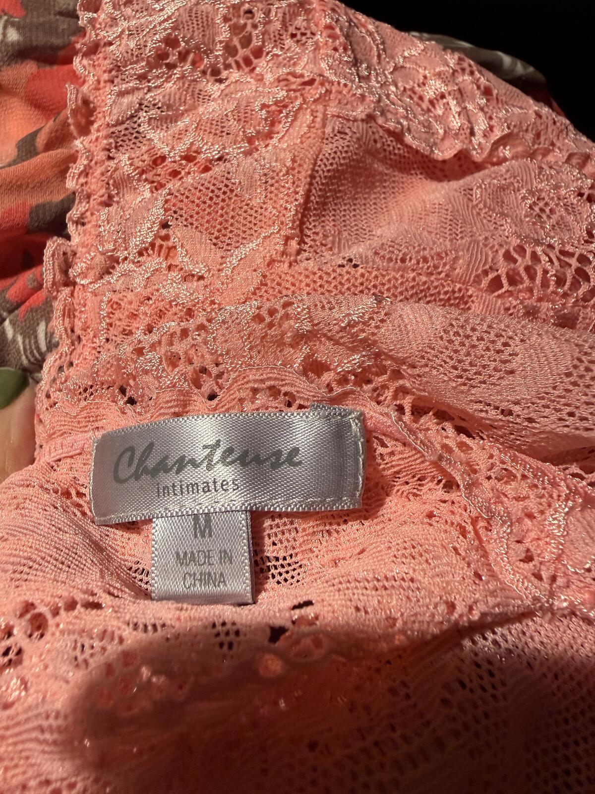 Chanteuse Intimates Floral Pattern Lingerie with Lace Bodice