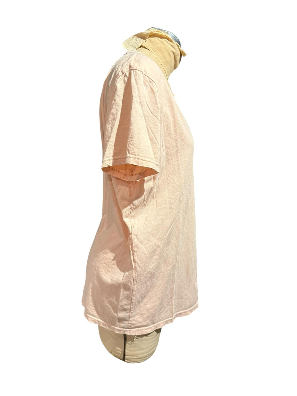 Everlane Light Pink V-Neck Short Sleeve T-Shirt