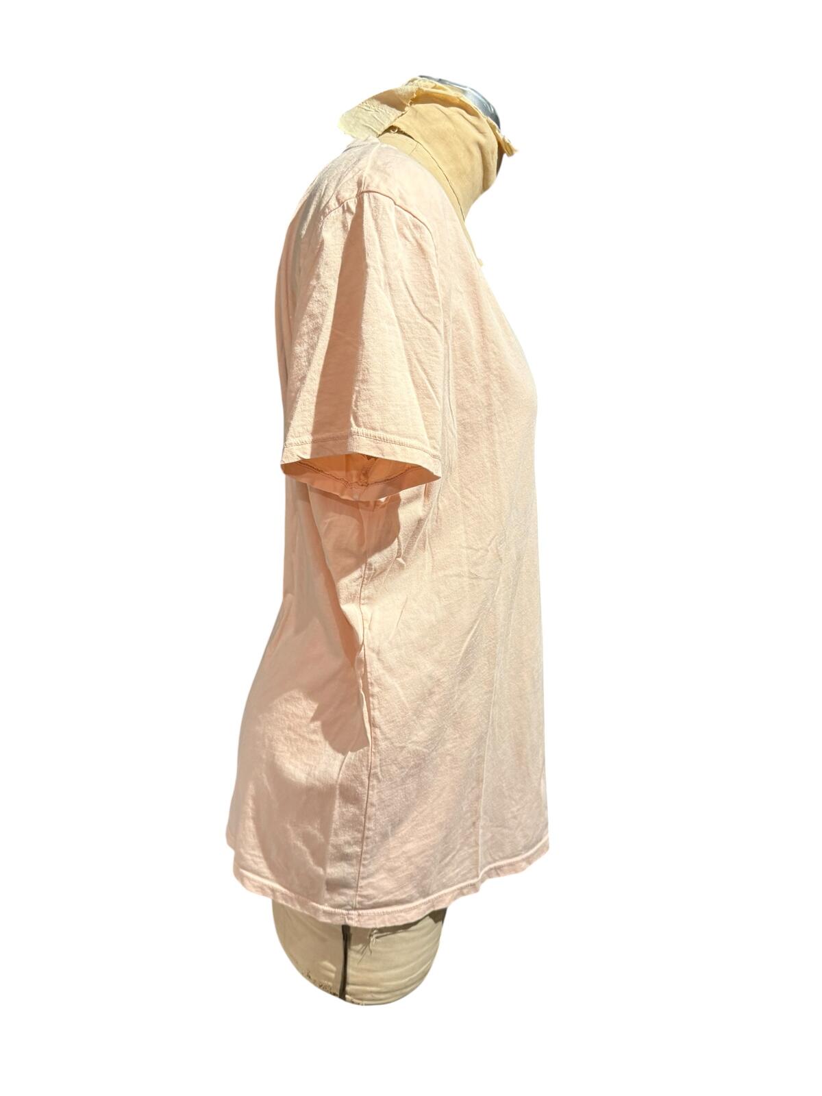 Everlane Light Pink V-Neck Short Sleeve T-Shirt