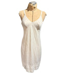 Sears Vintage White Slip Dress with Lace Trim