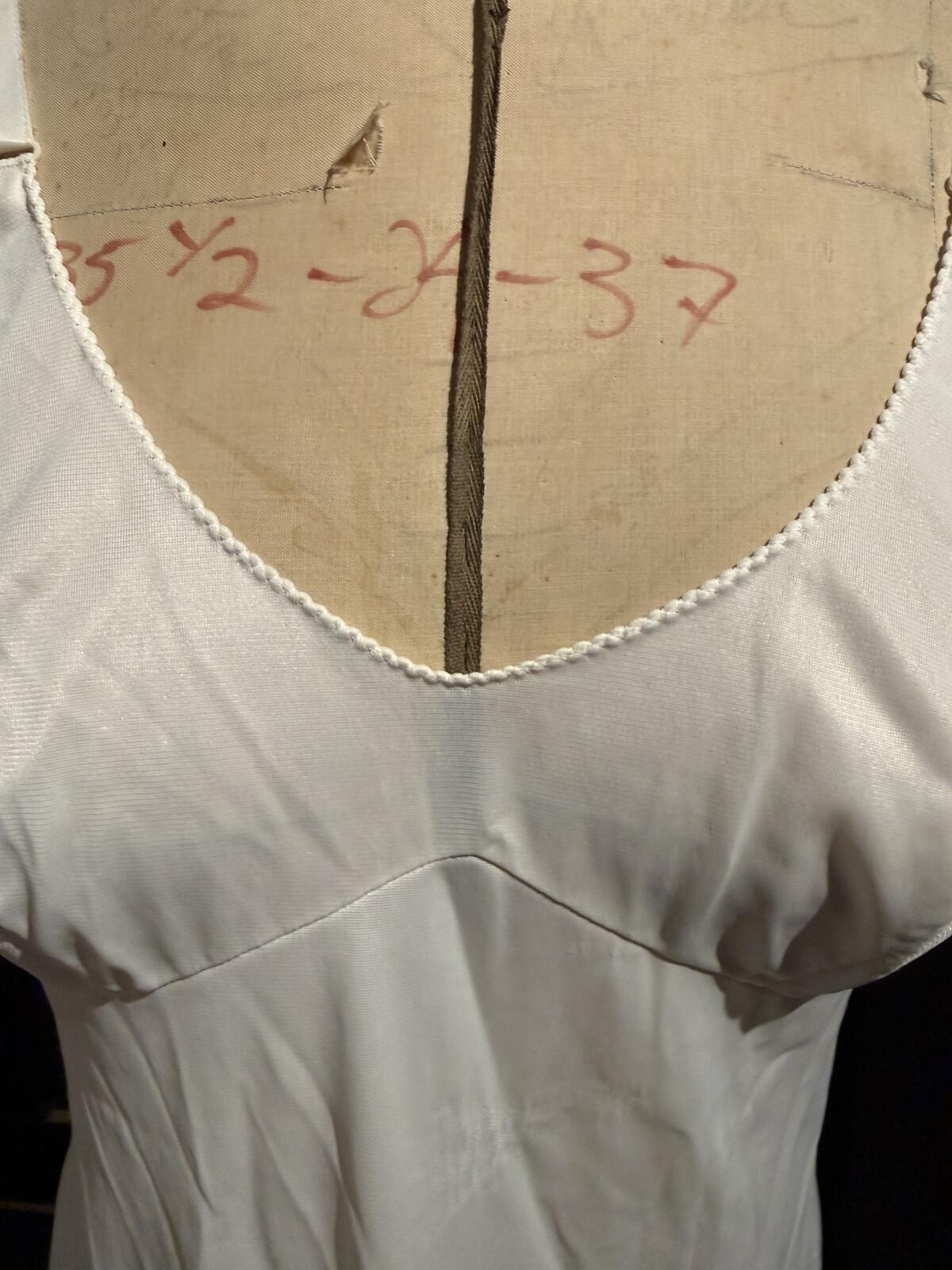 Sears Vintage White Slip Dress with Lace Trim