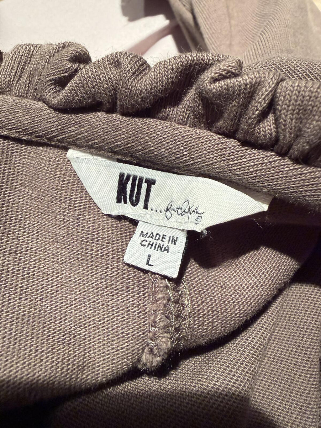 KUT From The Kloth Brown Ruffled Button-Up Cardigan Jacket