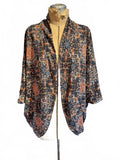 French Laundry Bohemian Patterned Open Front Kimono Cardigan