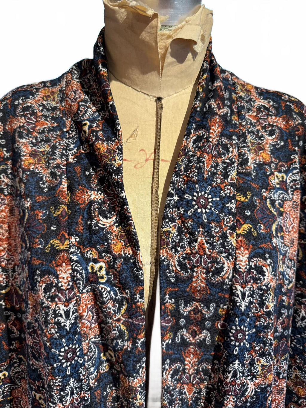French Laundry Bohemian Patterned Open Front Kimono Cardigan