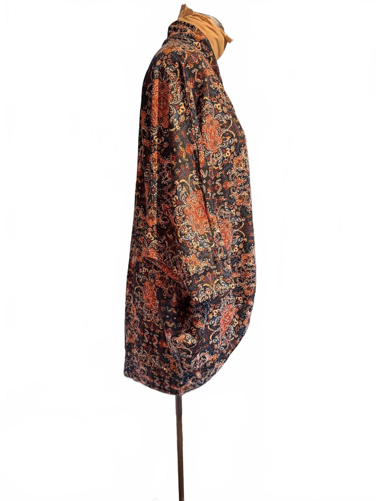 French Laundry Bohemian Patterned Open Front Kimono Cardigan