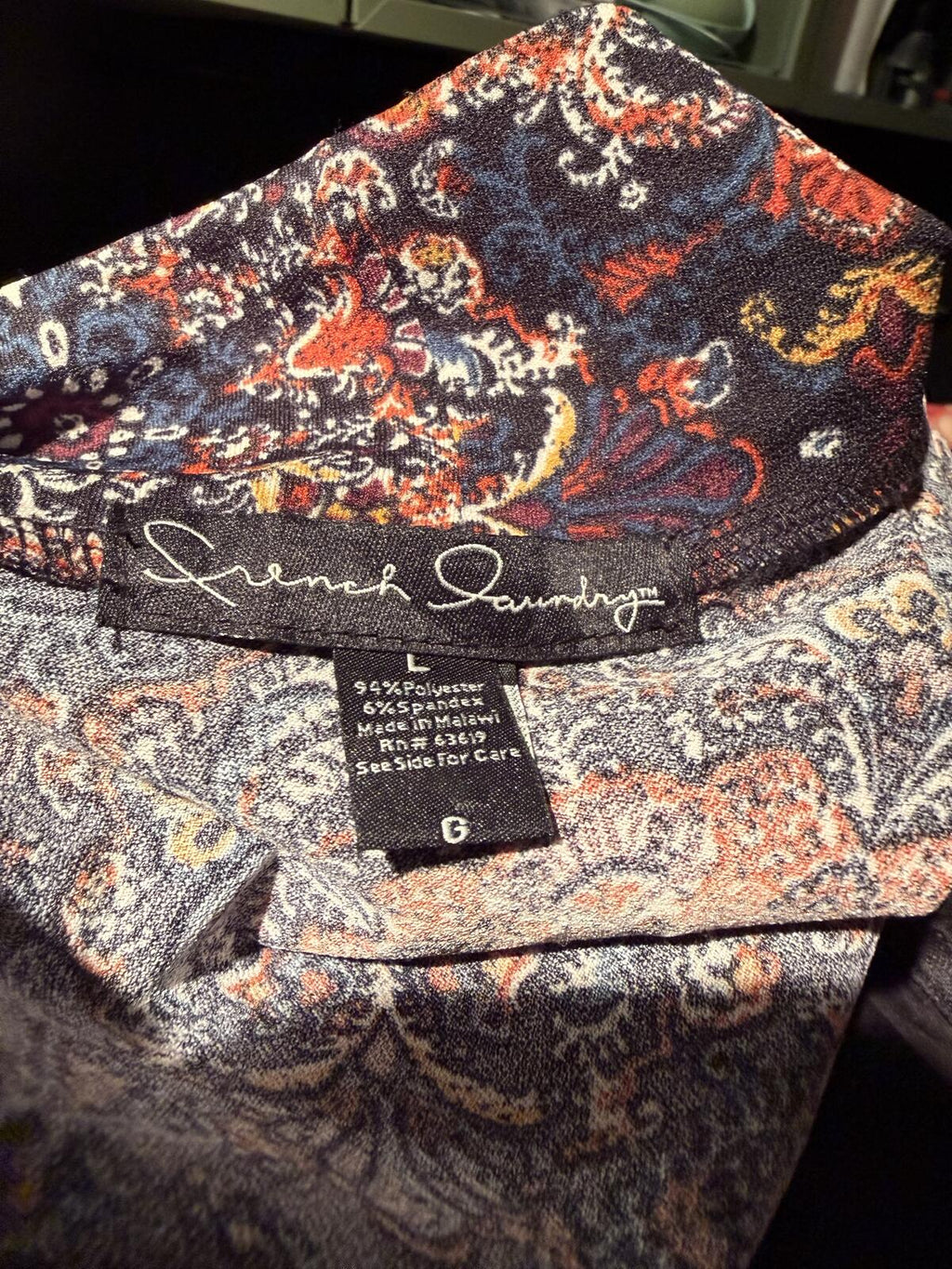 French Laundry Bohemian Patterned Open Front Kimono Cardigan