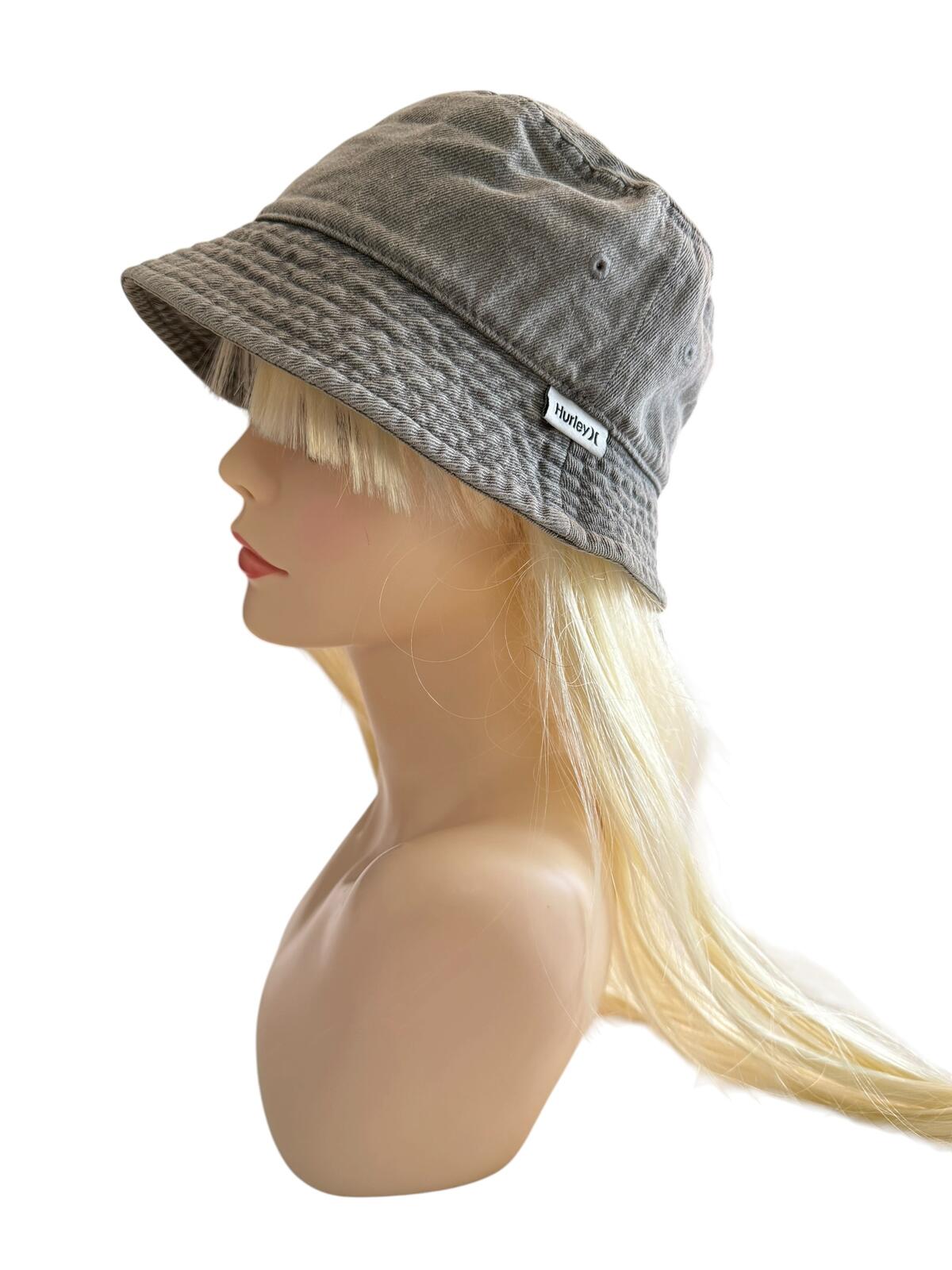 Hurley Gray Cotton Bucket Hat