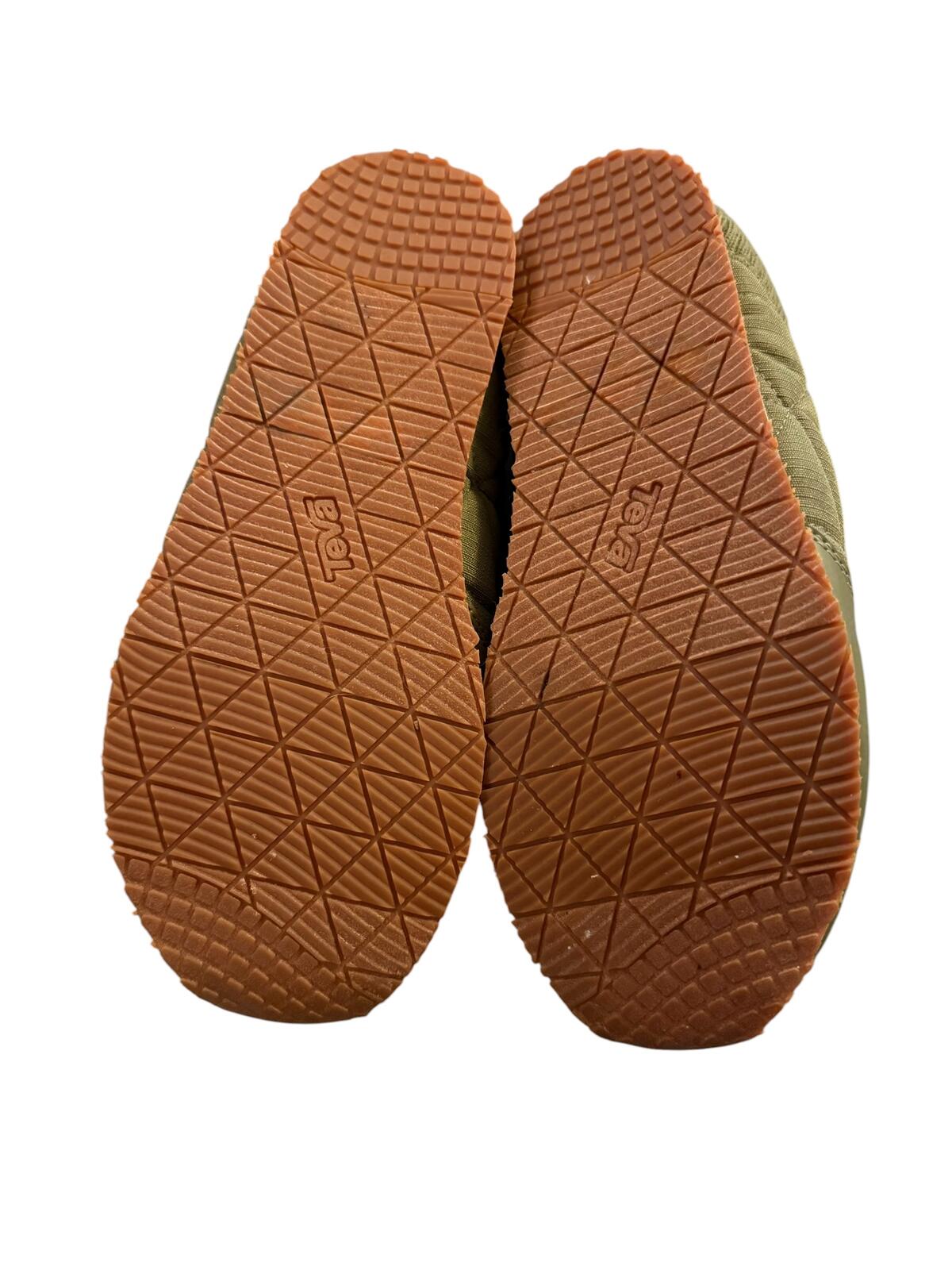 Teva Olive Green Quilted Slip-On Shoes