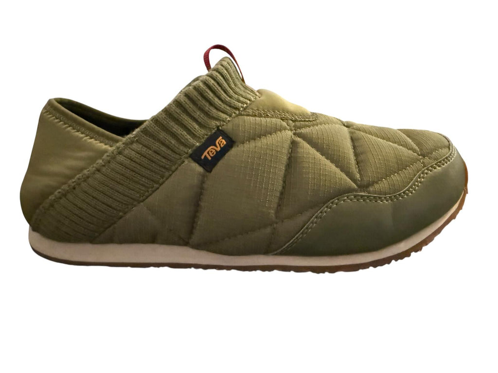 Teva Olive Green Quilted Slip-On Shoes