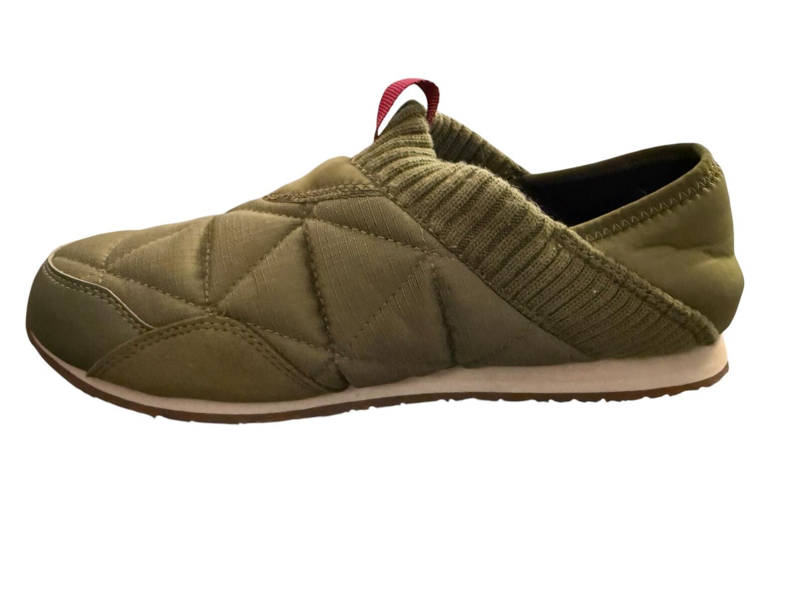 Teva Olive Green Quilted Slip-On Shoes