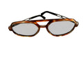 Vintage Style Tortoise Shell Sunglasses with Metal Arms
