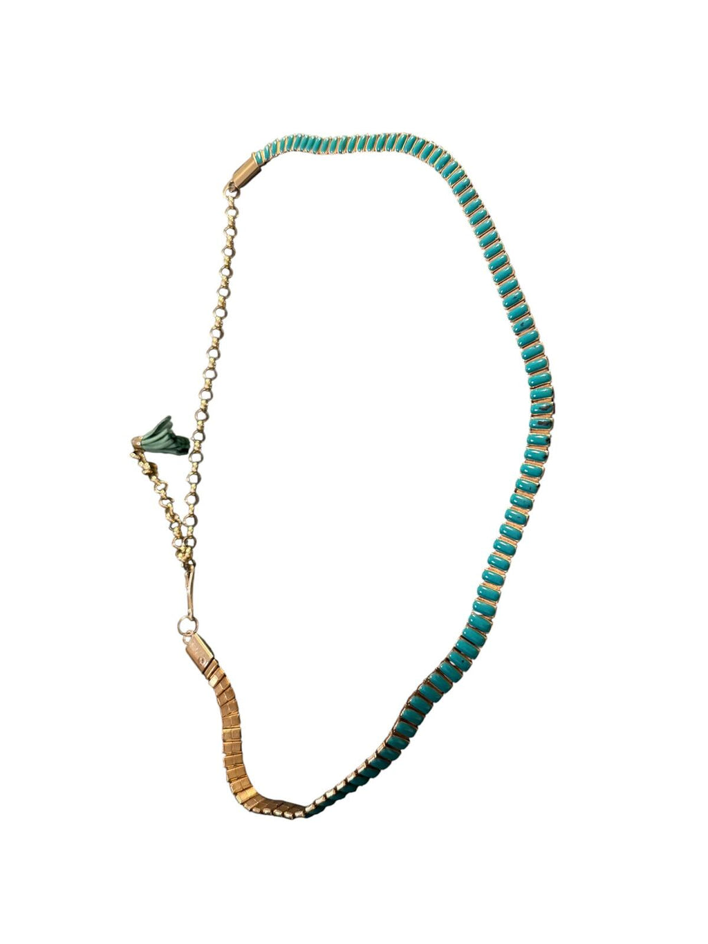 Two Gold Tone Chain Tassel Belts