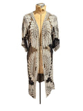 Bohemian Sheer Crochet Kimono Cardigan