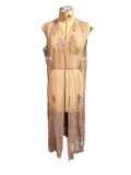 Scully Sheer Embroidered Long Vest