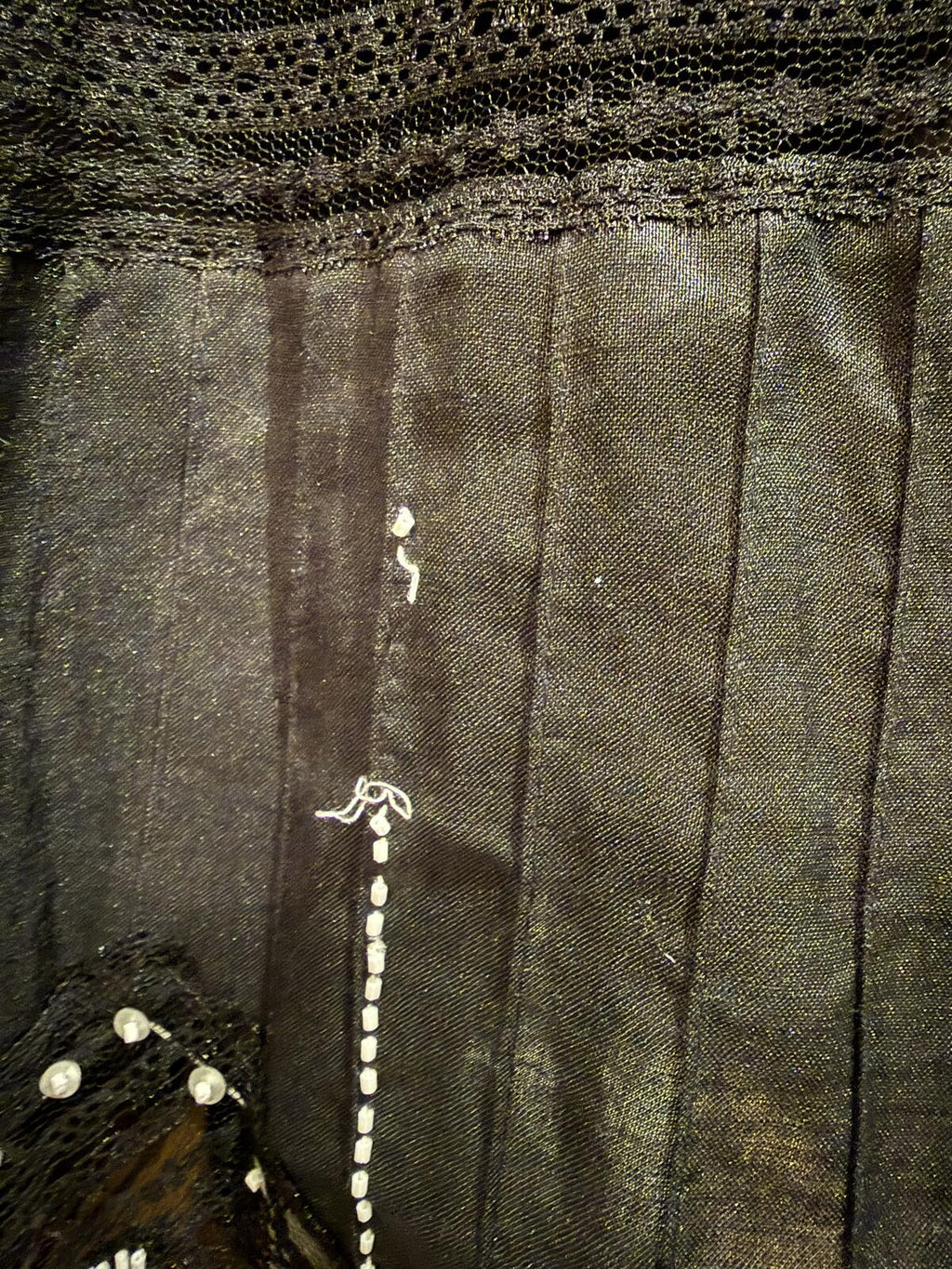 Carole Little Black Embroidered Asymmetric Hem Skirt