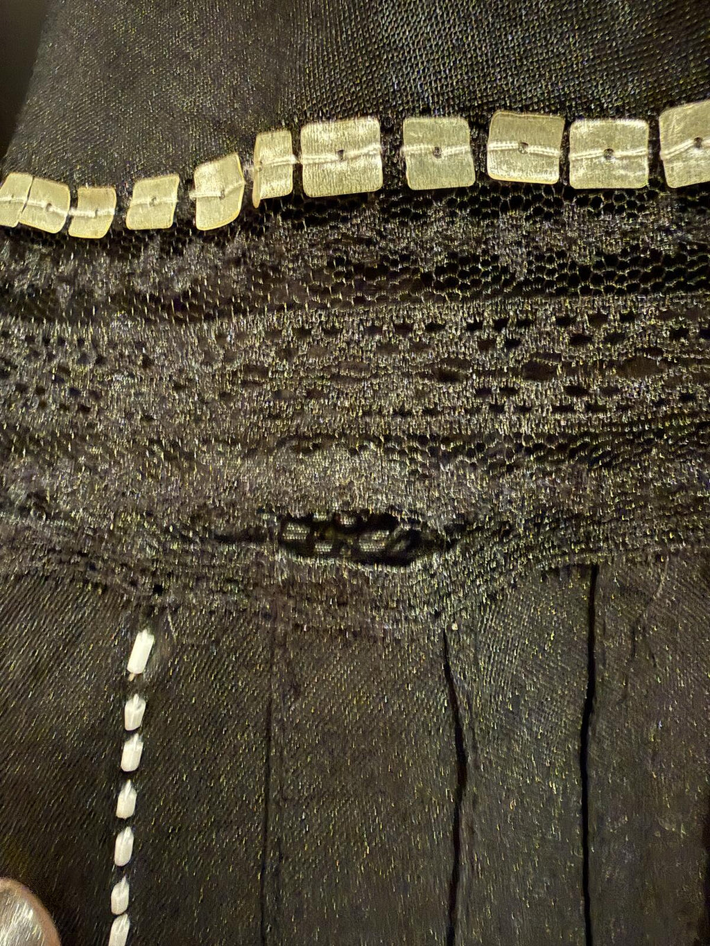 Carole Little Black Embroidered Asymmetric Hem Skirt