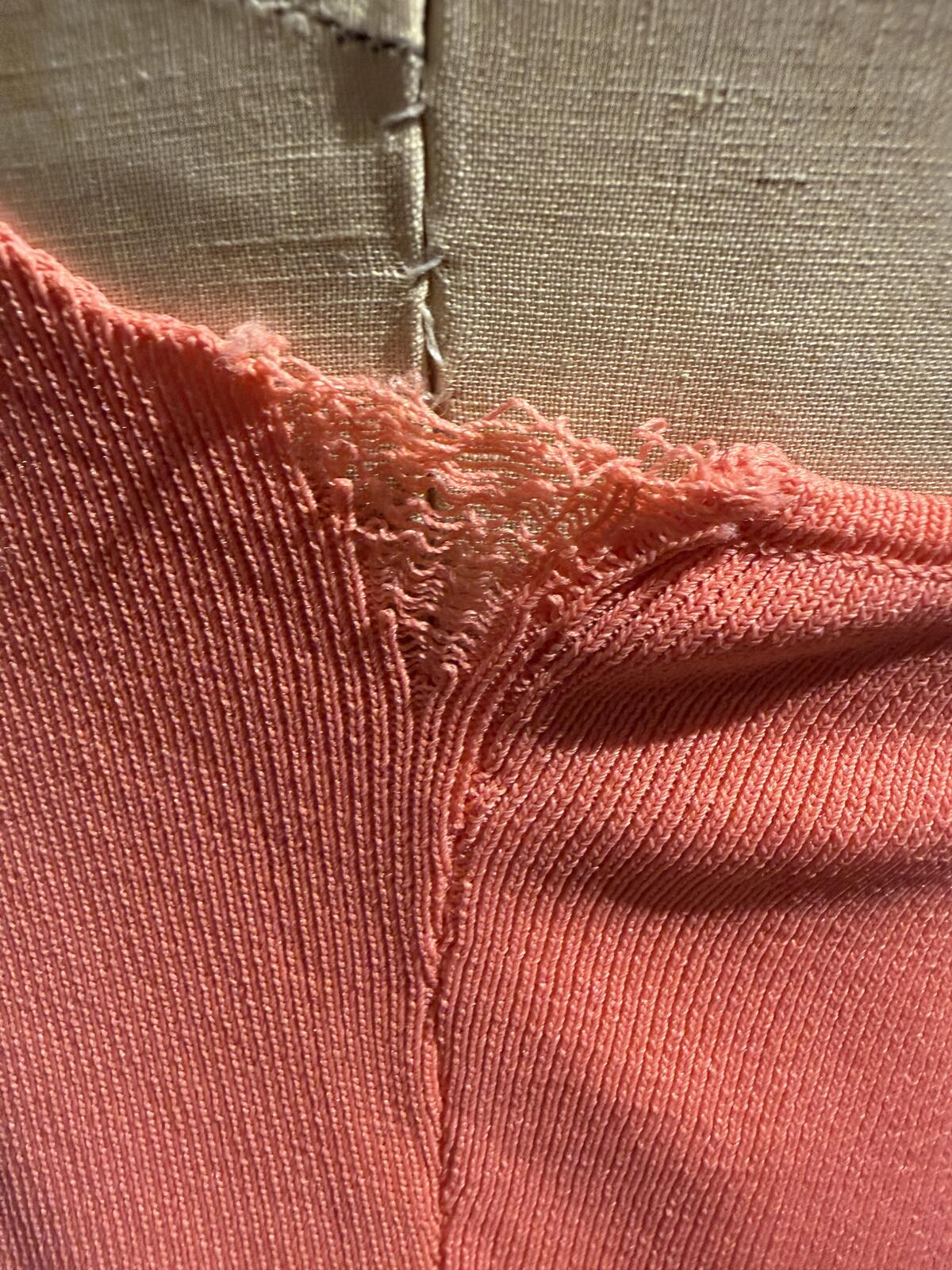Zara Two-Tone Halter Neck Midi Dress in Orange and Coral