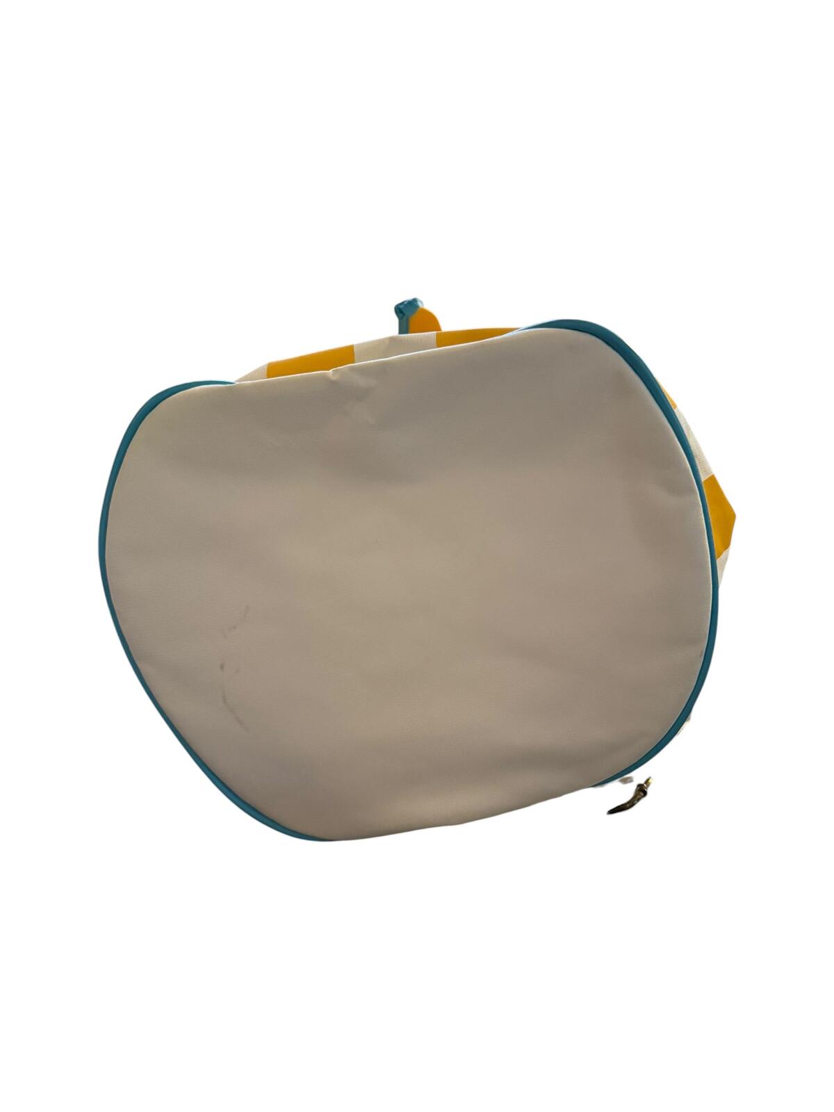 Giorgio Beverly Hills Vintage Yellow and White Striped Backpack