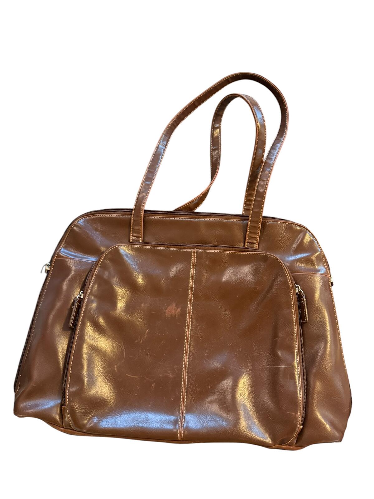 Buxton Large Brown Leather Tote Bag
