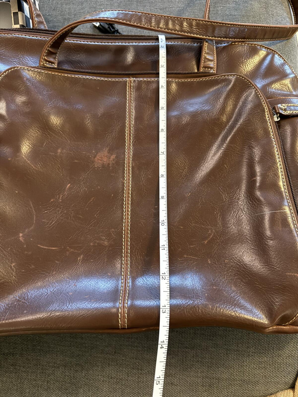 Buxton Large Brown Leather Tote Bag