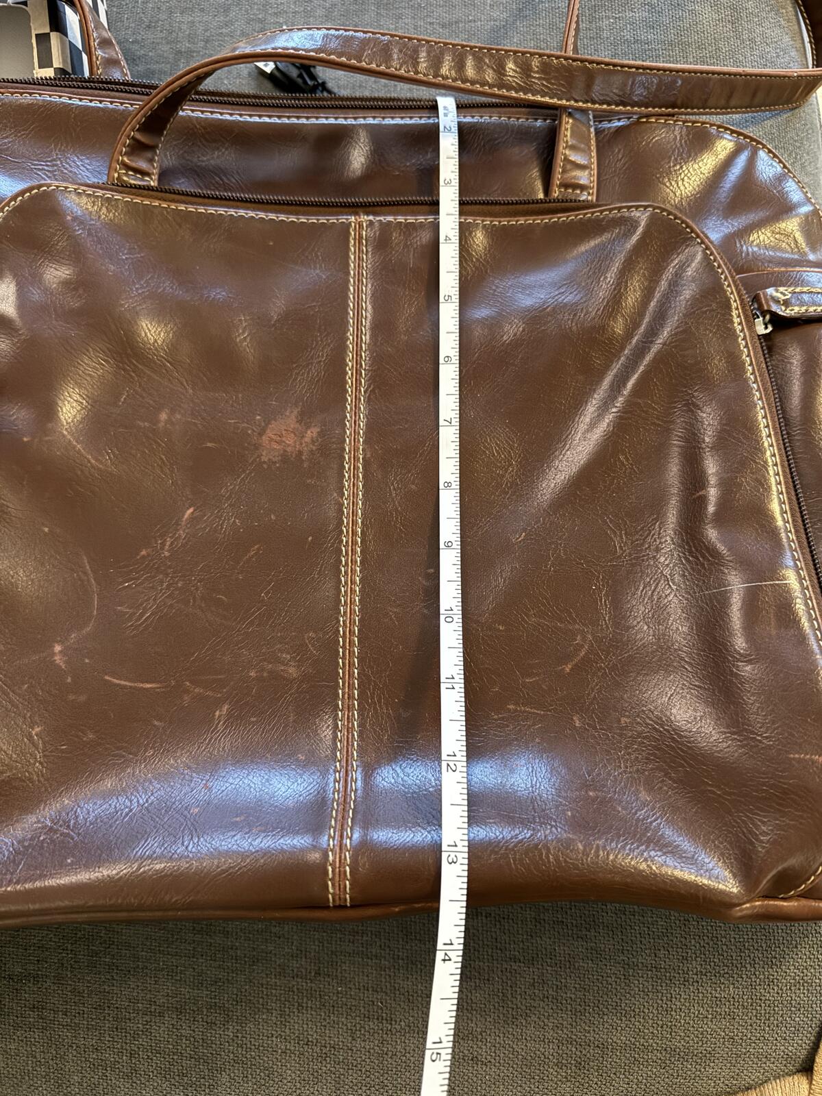 Buxton Large Brown Leather Tote Bag