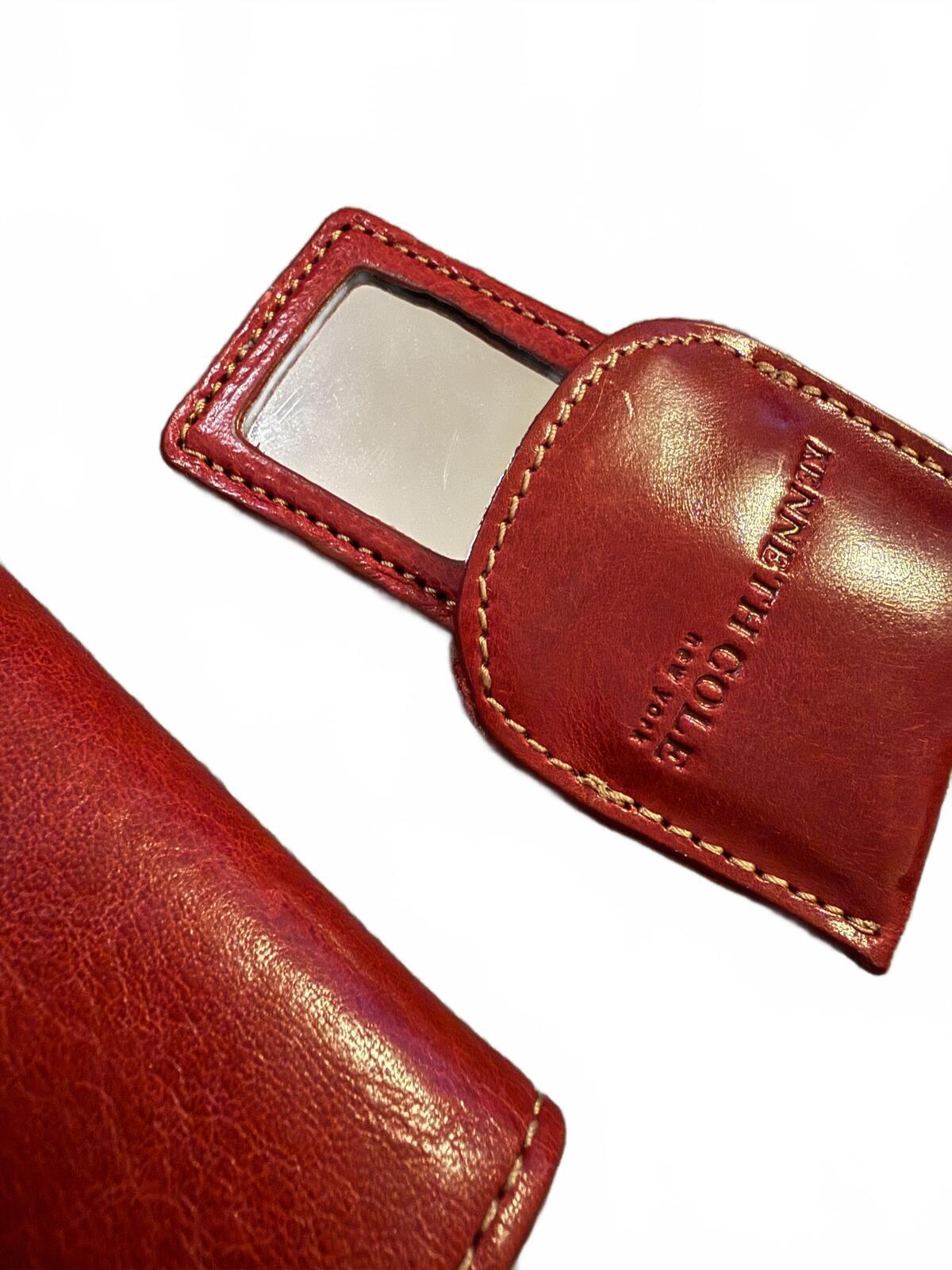 Kenneth Cole Red Leather Shoulder Bag