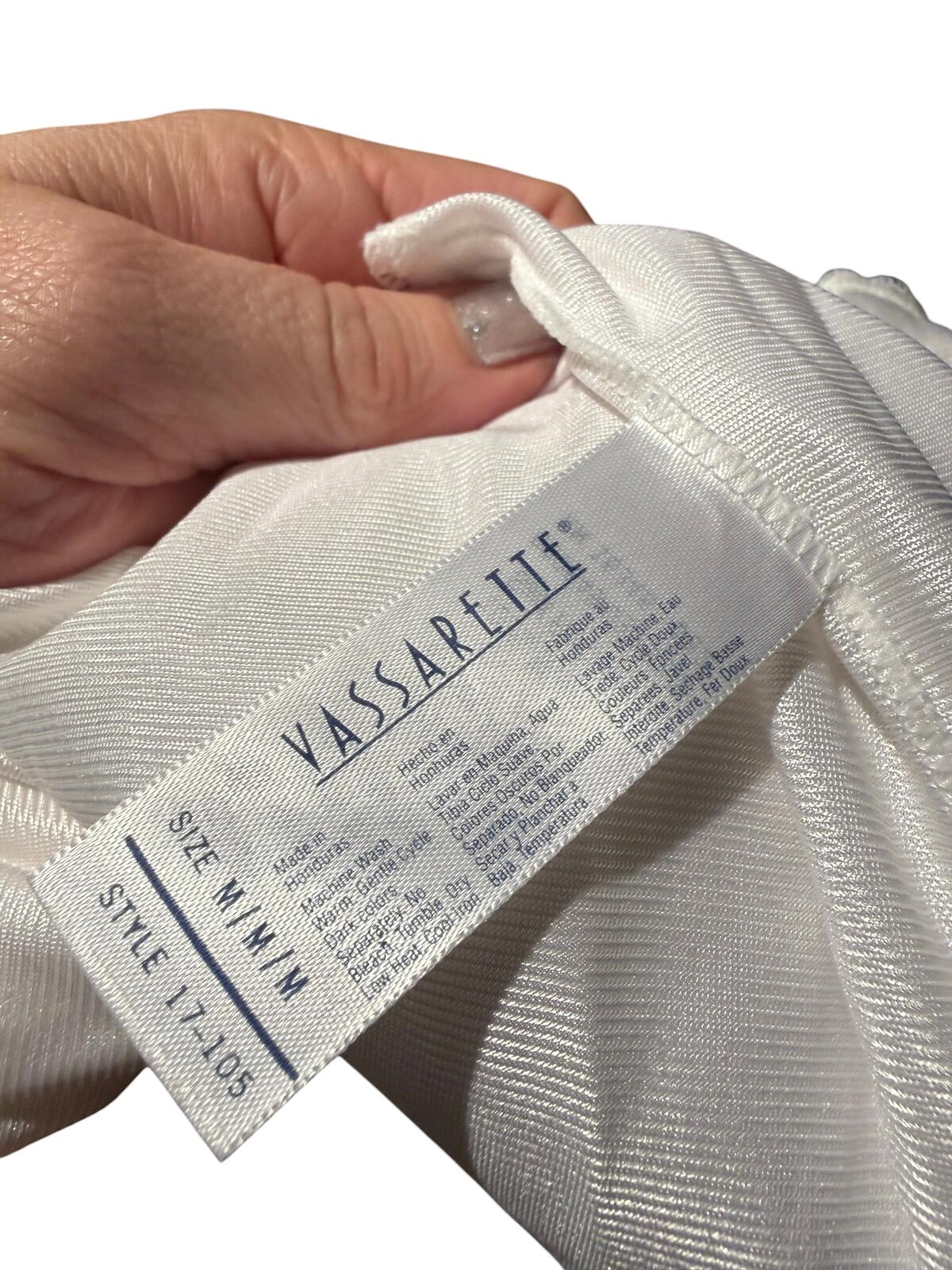 Vassarette Vintage White Lace Trim Camisole Top