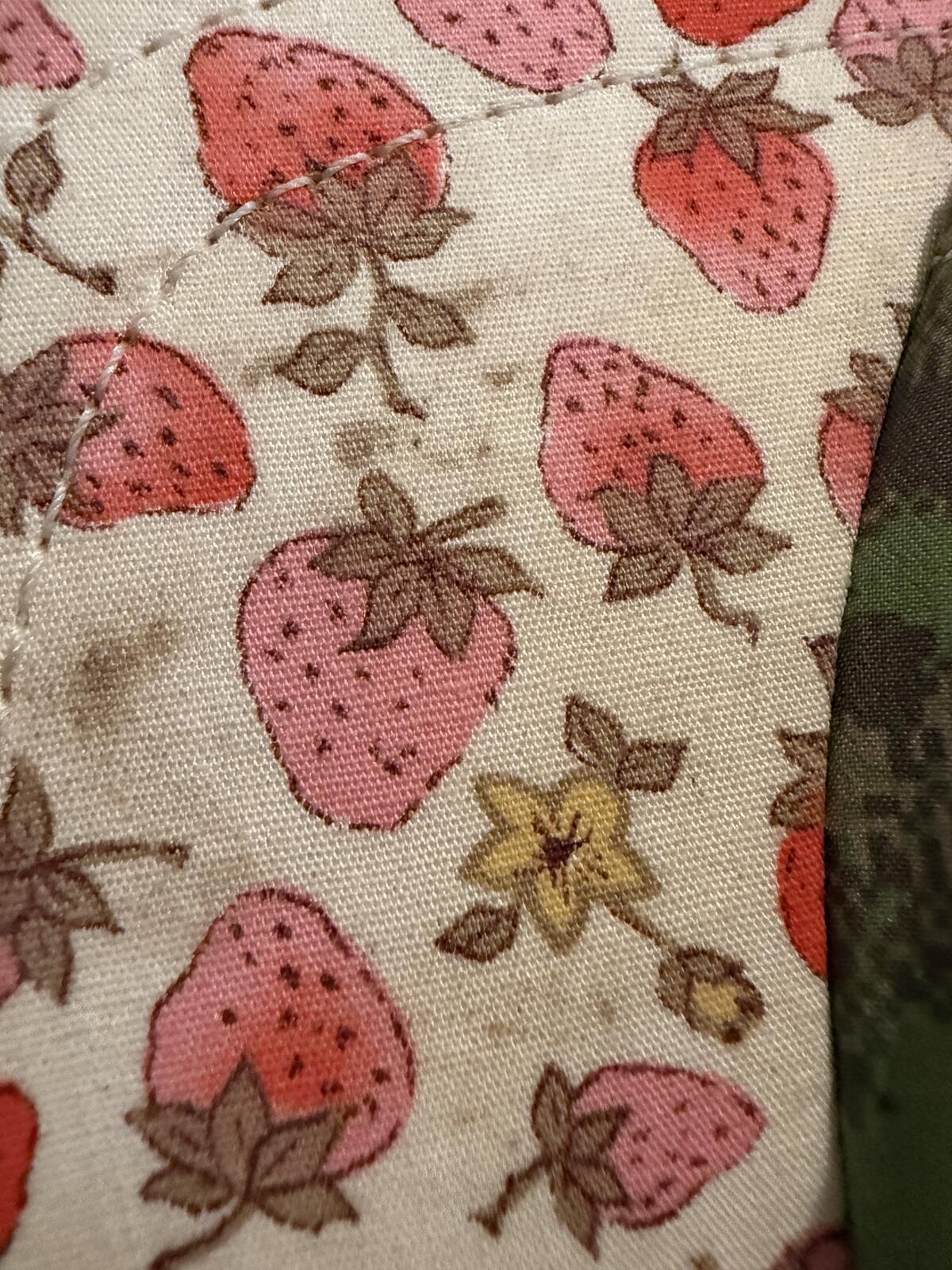 Sew Lab USA + Landscape Strawberry and Camouflage Print Cap