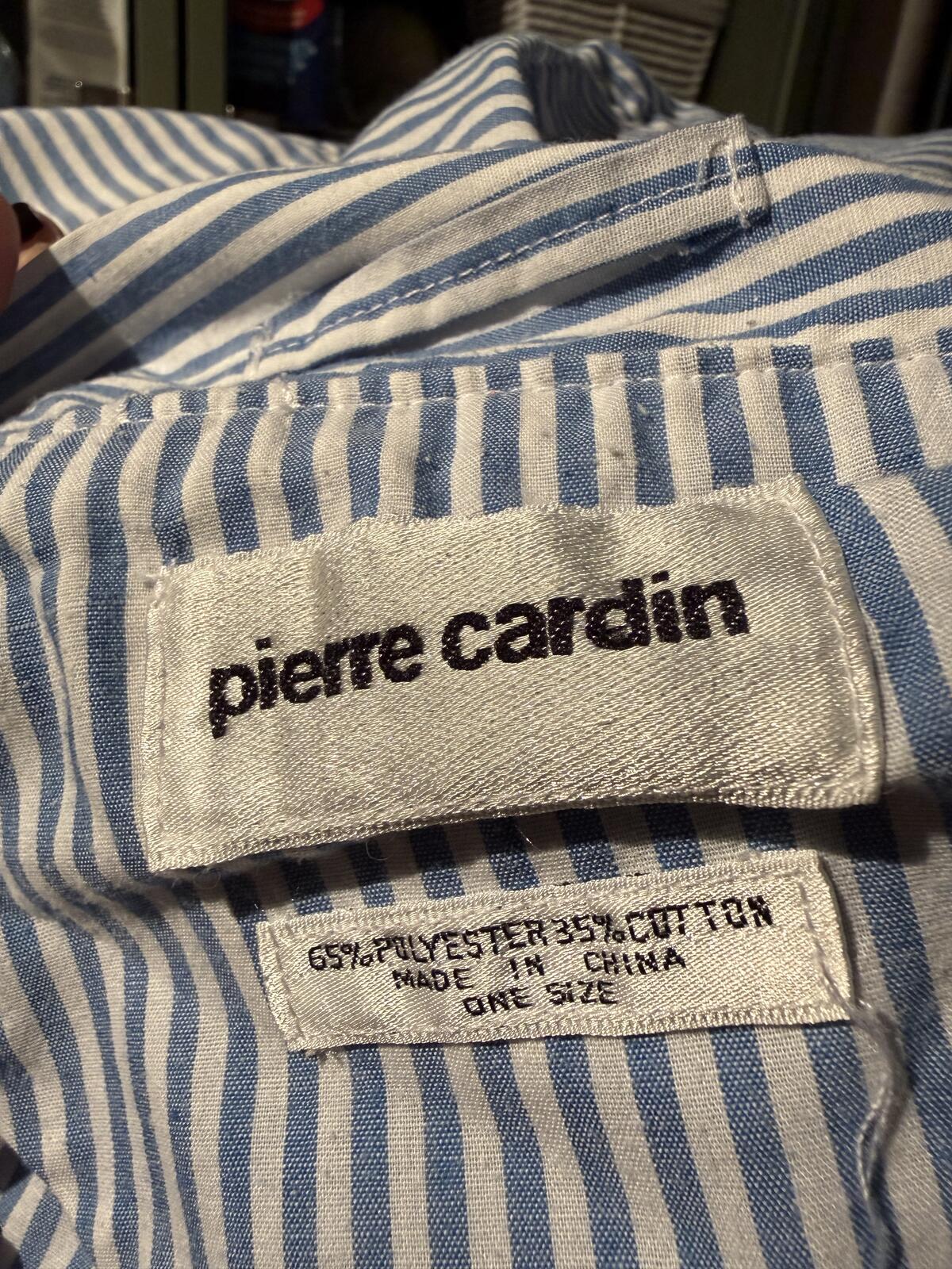 Pierre Cardin Striped Long Sleeve Belted Robe