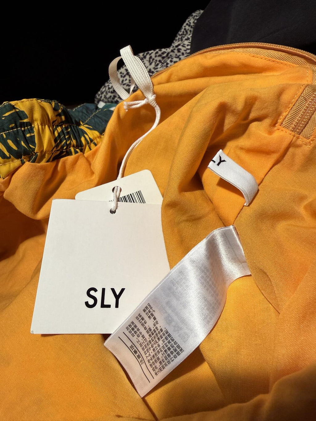 Sly Floral Yellow Tropical Print Skirt with Waist Tie