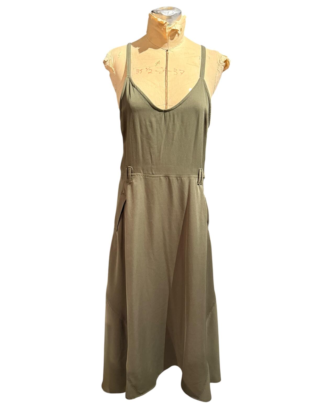 Who What Wear Olive Green Midi Dress