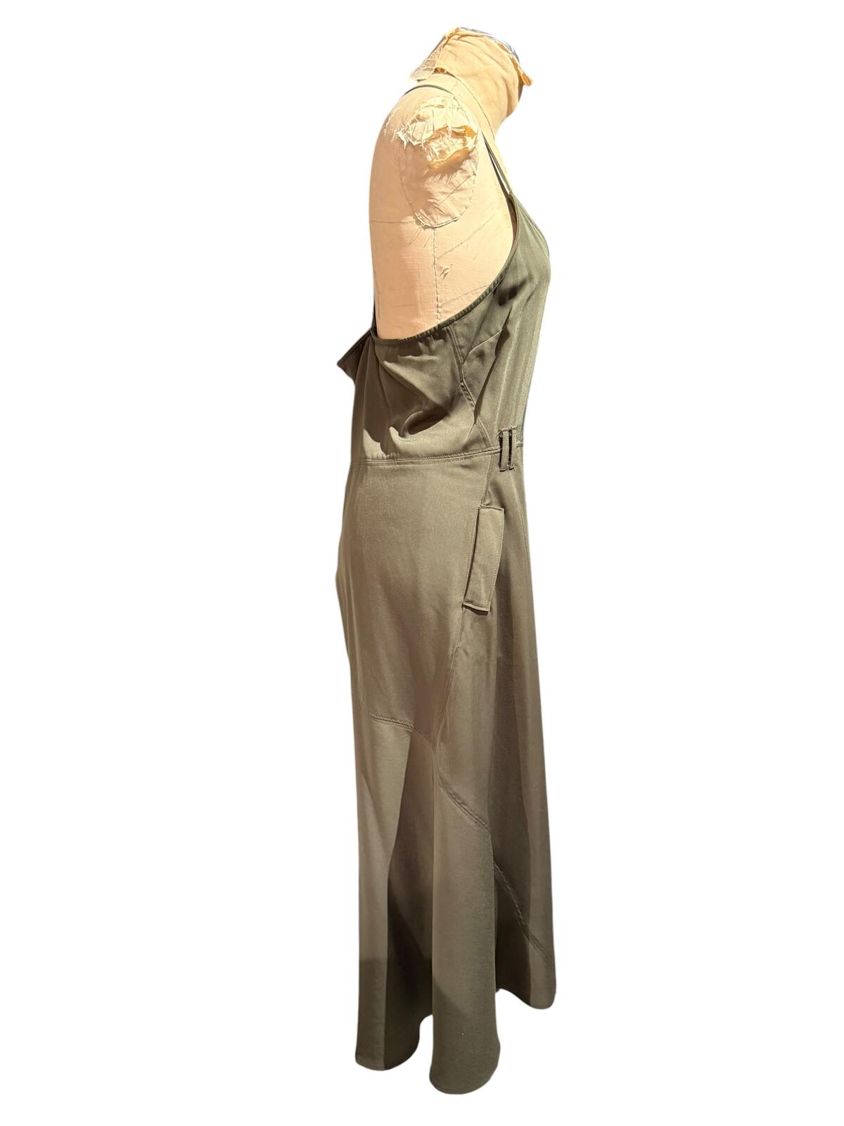 Who What Wear Olive Green Midi Dress