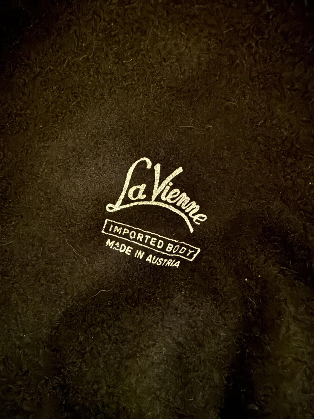La Vienne Black Vintage Cloche Style Hat