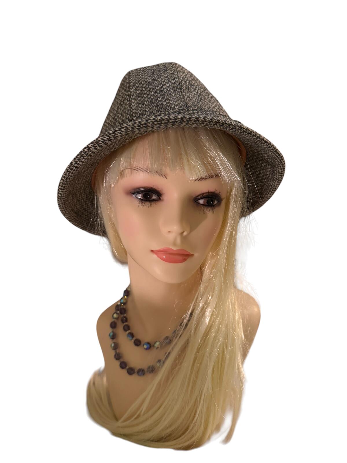 Schuman & Sullivan Brown Tweed Fedora Hat