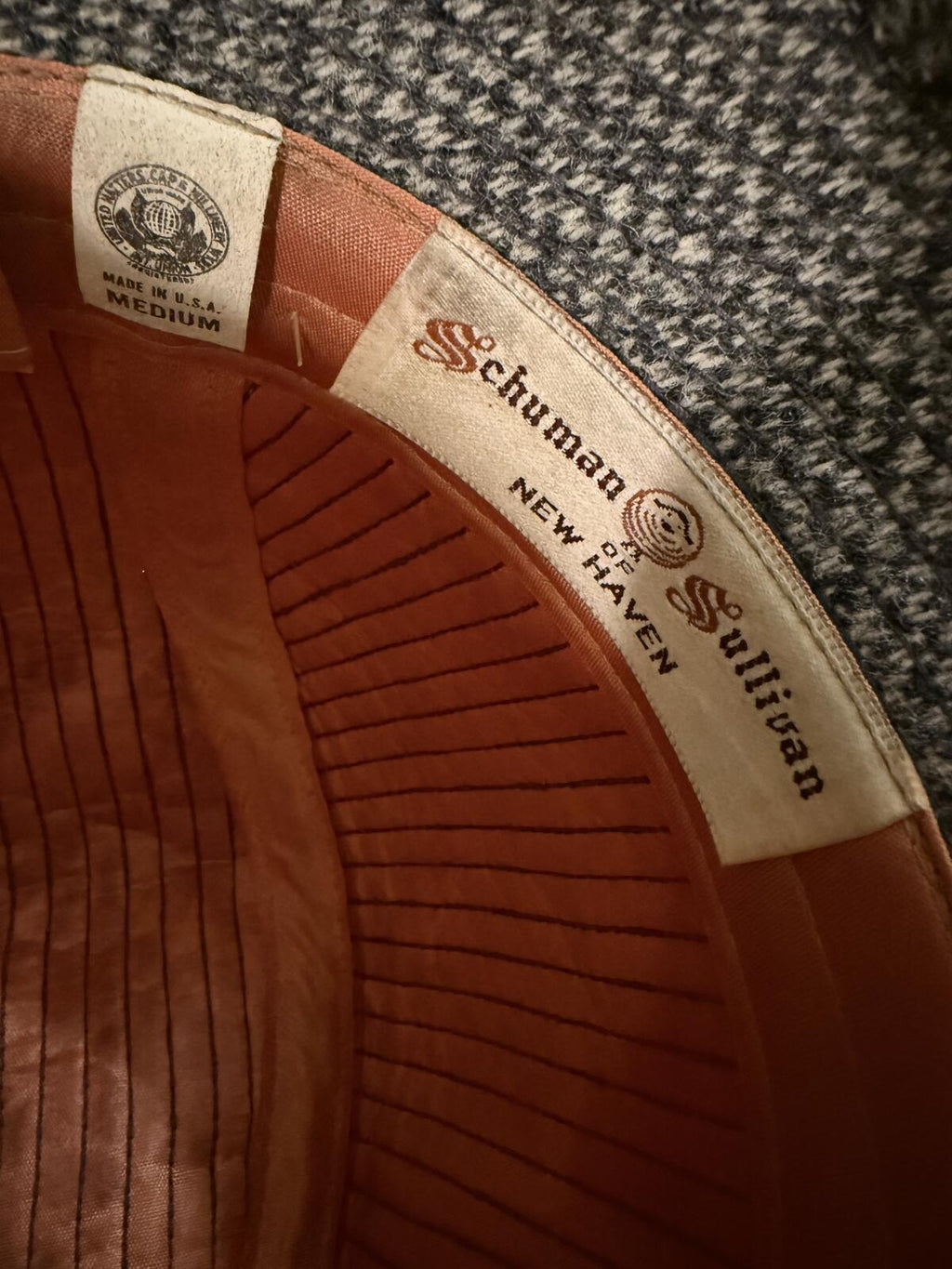 Schuman & Sullivan Brown Tweed Fedora Hat