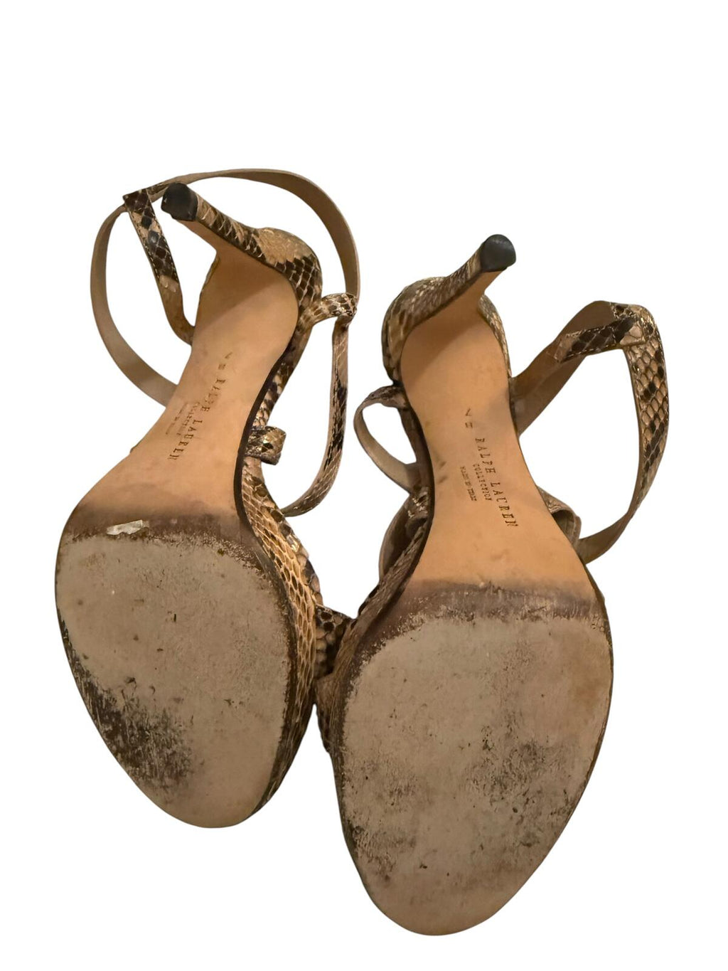 Ralph Lauren Purple Label Snakeskin High Heels